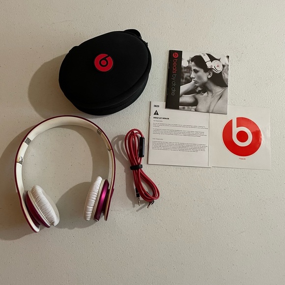 Beats by Dre Headphones Rare Beats By Dre Solo Hd Headphones Pink